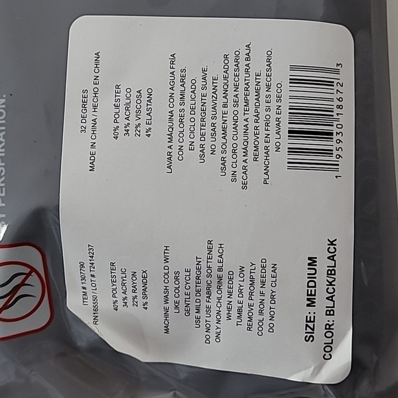 NEW 32 Degrees Womens 2 Base Layer Pants Black M Retention & Stretch - Picture 5 of 7